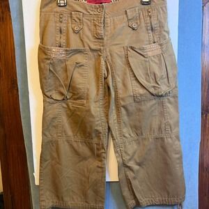 NAFNAF Vintage‎ Brand Tan Cargo Capri Size 38